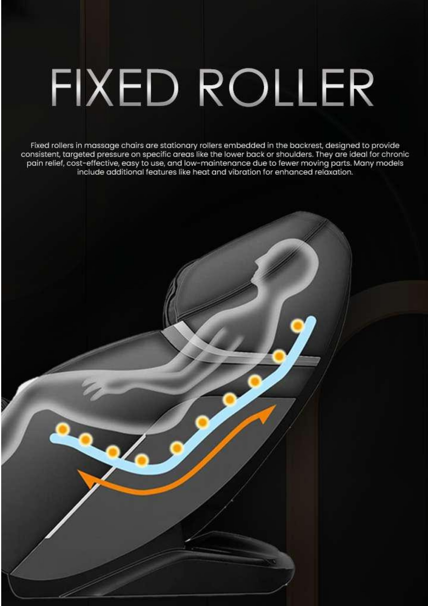 RLX1 - A sleek, compact massage chair designed for everyday relaxation and ultimate comfort