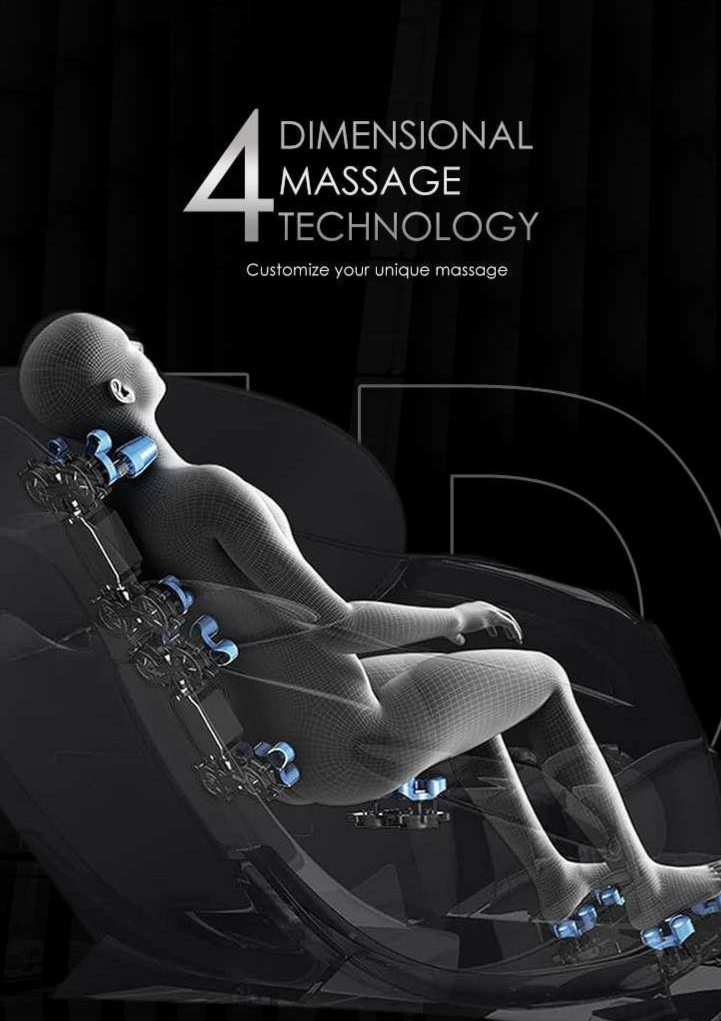 RLX1 - A sleek, compact massage chair designed for everyday relaxation and ultimate comfort