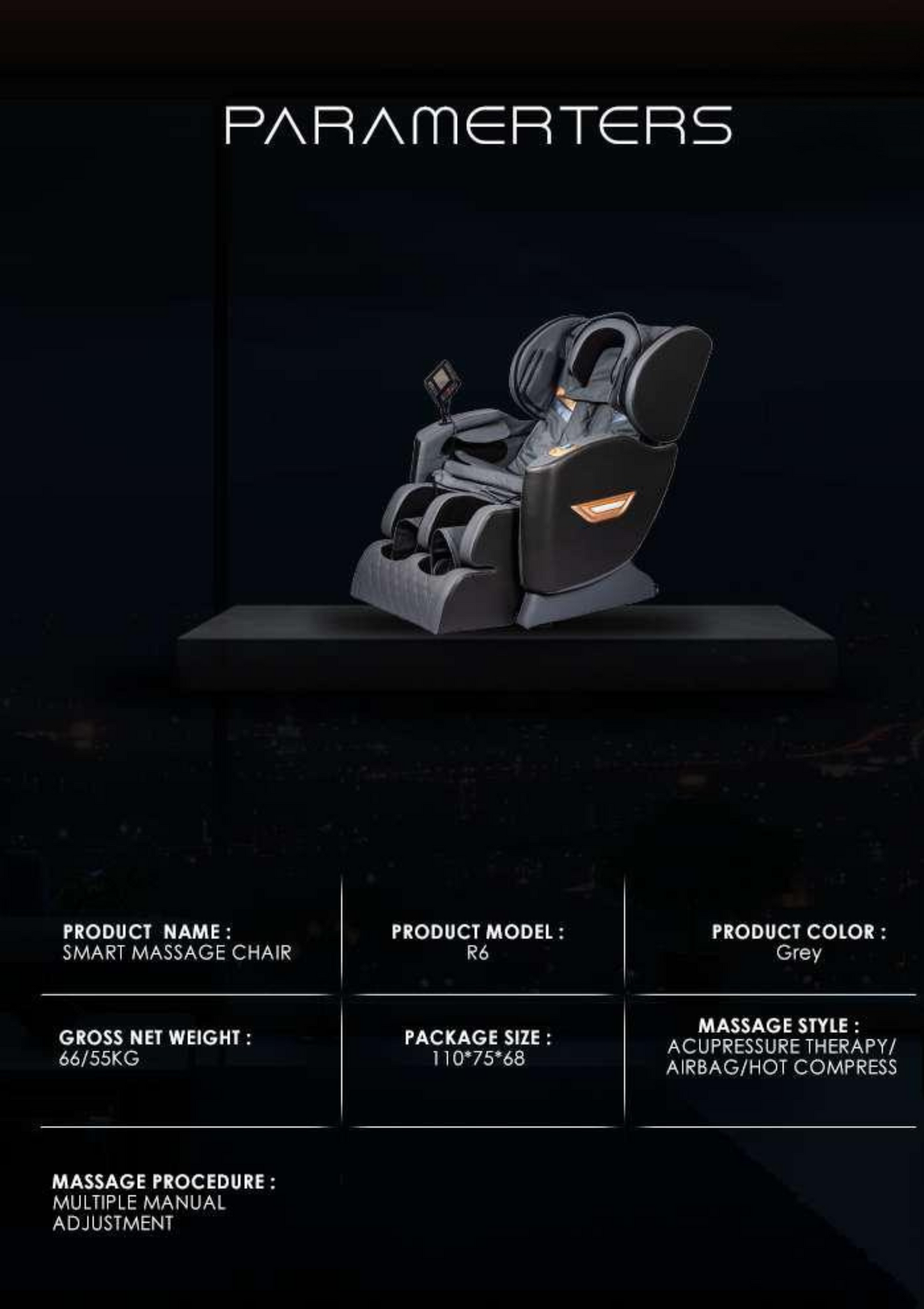 RLX1 - A sleek, compact massage chair designed for everyday relaxation and ultimate comfort