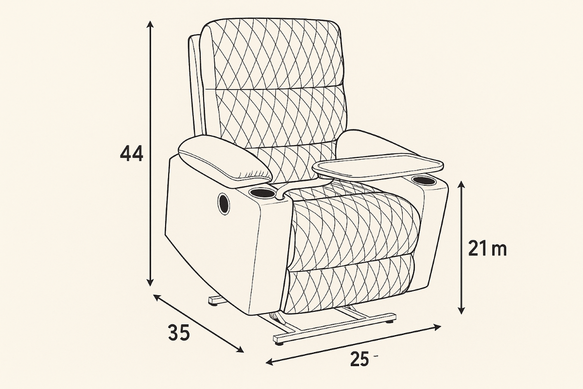 LiftEase Electric Recliner - for Elderly, expecting Mother or Injured People with Lift up mechanism that assists with getting on and off the chair Regular price