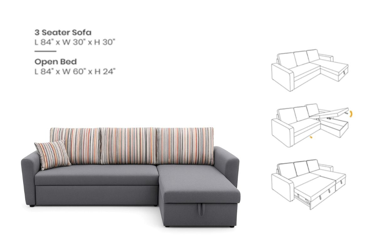 Elevate Dream Lounger - Sofa Cum Bed