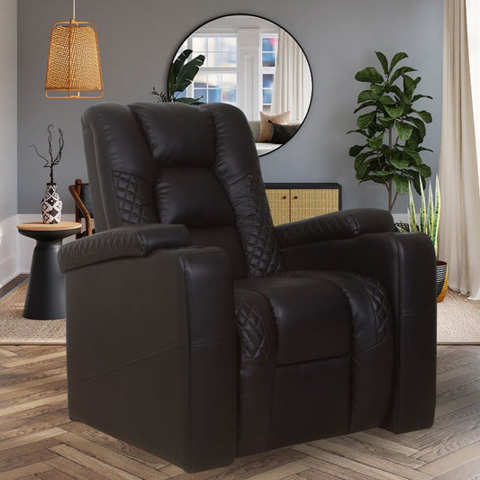 PlushHaven Recliner - Available with USB Charger , Mobile Holder & Bottle Cooler Add-ons. Electric Variant Available (Copy)