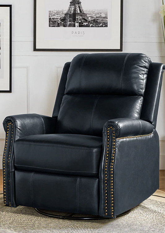 Midnight Forge Recliner - All Black Classic. 360 Swivel. Available with USB Charger , Mobile Holder & Bottle Cooler Add-ons. Manual Variant Available