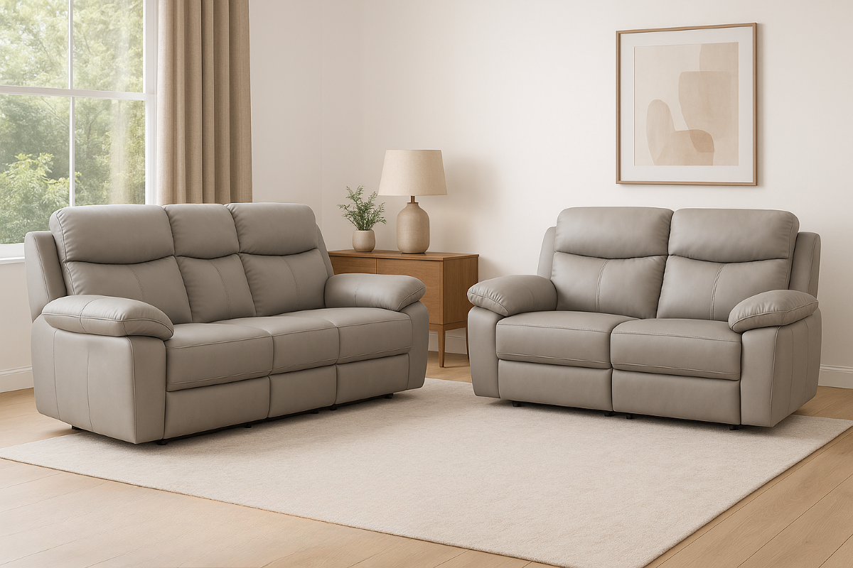 GlideSet - Elevate Silver Star Recliner Sofa Set 3-1-1 or 3-2